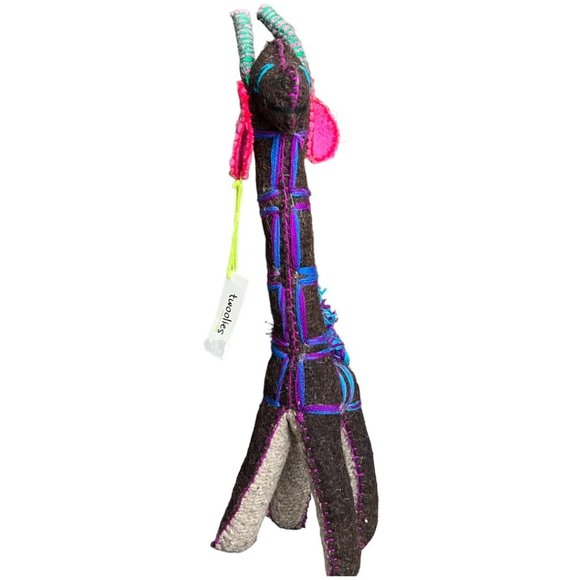 NWT! One-of-a-Kind Twoolies Handmade Wool Giraffe Retired 17" tall Vivid Plush - Picture 3 of 16